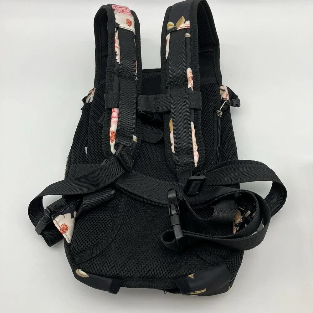 Petmolico Dog Cat Adjustable Pet Front Carrier XL Legs Out Travel Wearing Roses